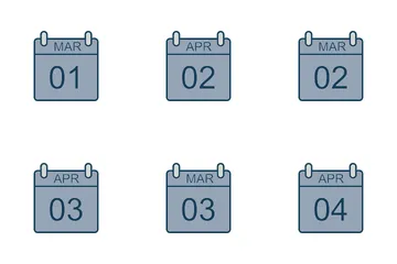 Calendar Dates Icon Pack