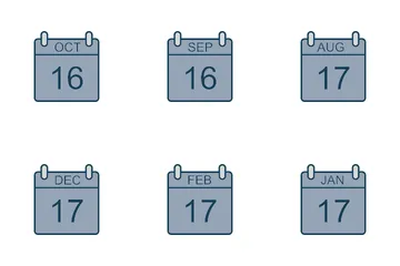 Calendar Dates Icon Pack