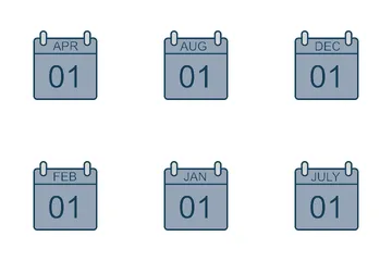 Calendar Dates Icon Pack