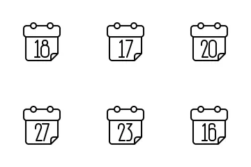 Calendar Outline Icon Pack