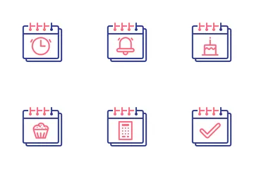 Calendário Pacote de Ícones