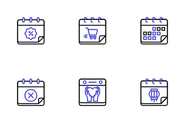 Calendário Pacote de Ícones