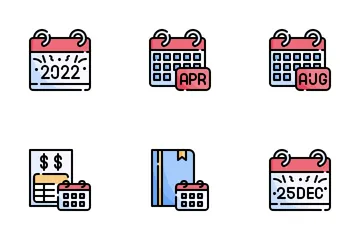 Calendario Paquete de Iconos