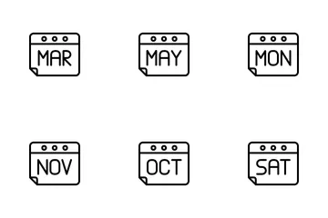 Calendário Pacote de Ícones