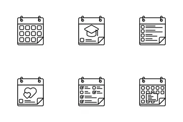 Calendário Pacote de Ícones