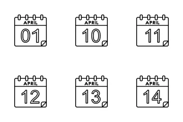 Calendario Paquete de Iconos