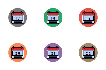 Calendario Paquete de Iconos