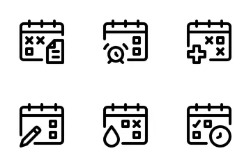 Calendário Pacote de Ícones