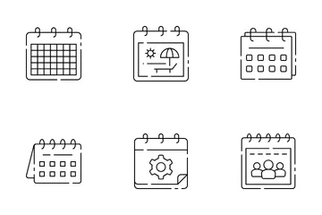 Calendário Pacote de Ícones