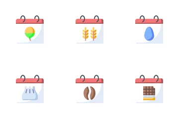 Calendário Alimentar Internacional Pacote de Ícones