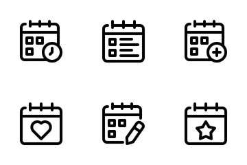 Calendário e data Pacote de Ícones