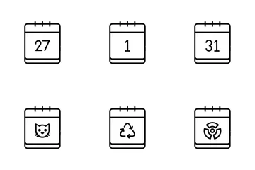 Calendário e data Pacote de Ícones