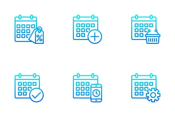 Calendário e data Pacote de Ícones