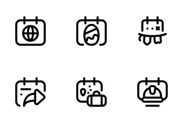 Calendario Paquete de Iconos