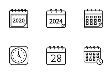 Calendario Paquete de Iconos