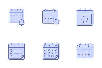Calendario Paquete de Iconos