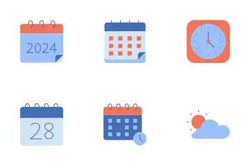 Calendario Paquete de Iconos
