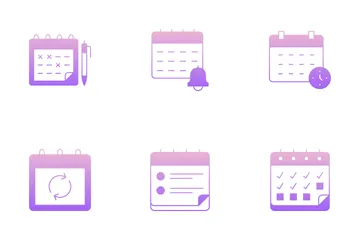 Calendario Paquete de Iconos