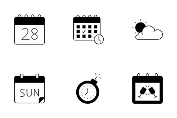 Calendario Paquete de Iconos