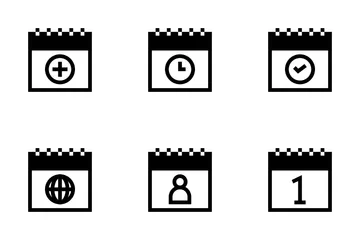 Calendario y fecha Paquete de Iconos