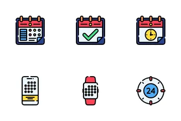 Calendario y fecha Paquete de Iconos