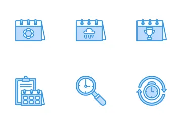 Calendario y fecha Paquete de Iconos
