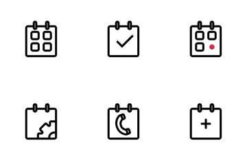 Calendarios Paquete de Iconos