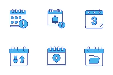 Calendários e datas Pacote de Ícones