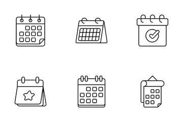 Calendários e datas Pacote de Ícones