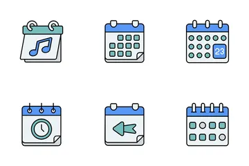 Calendars And Dates Icon Pack