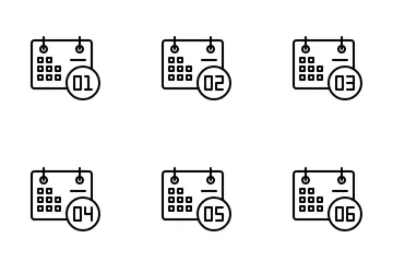 Calender Month Icon Pack