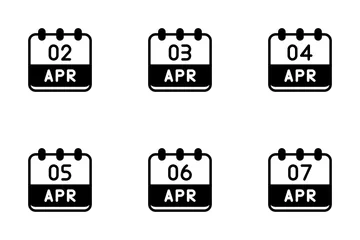 Calendrier d'avril Pack d'Icônes