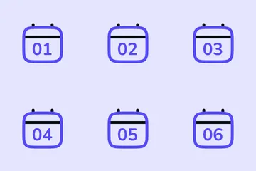 Dates du calendrier Pack d'Icônes