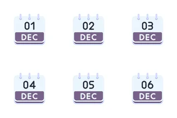 Calendrier de décembre Pack d'Icônes