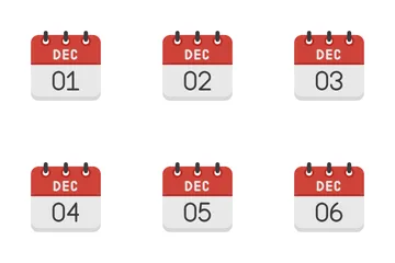 Calendrier de décembre Pack d'Icônes