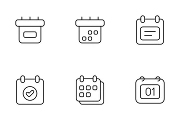 Calendrier et date Pack d'Icônes