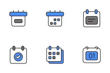 Calendrier et date Pack d'Icônes