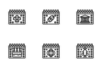 Calendrier et date Pack d'Icônes