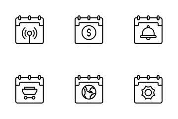 Calendrier et date Pack d'Icônes