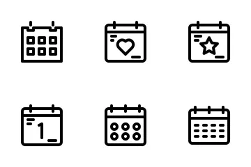 Calendrier et date Pack d'Icônes