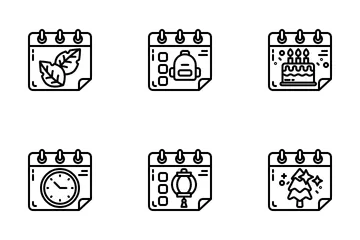 Calendrier et date Pack d'Icônes