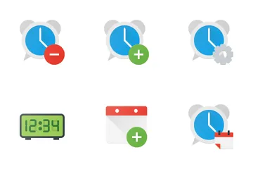 Heure et calendrier Pack d'Icônes