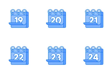 Icônes de calendrier Pack d'Icônes