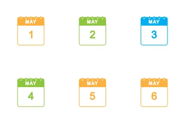 Calendrier de mai Icon Pack