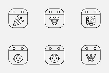 Calendrier quotidien Pack d'Icônes