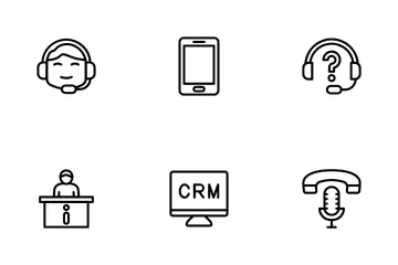 Call Center Service Icon Pack