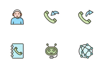 Call Center Service Icon Pack