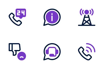 Call Center Service Icon Pack