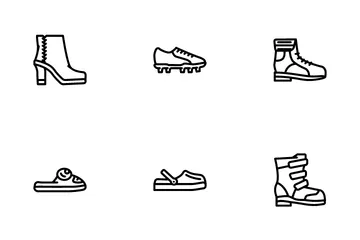 Calzado De Moda Y De Lujo Paquete de Iconos