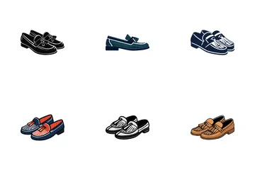 Calzado Zapatos Paquete de Iconos